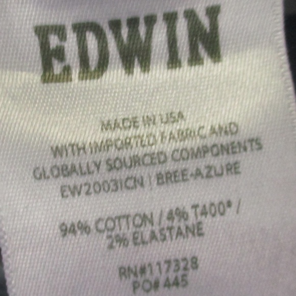 Edwin Jeans Women's 29 Light Wash Bree Straight Leg High Rise Stretch Denim - Picture 7 of 8